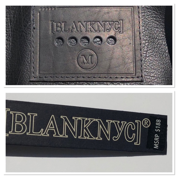 BLANK NYC Black Turquoise Studded Moto Jacket  NWT - Picture 6 of 8